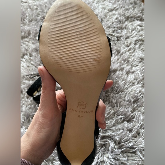 NWOT Ann Taylor ankle strap heeled sandals - Picture 3 of 7